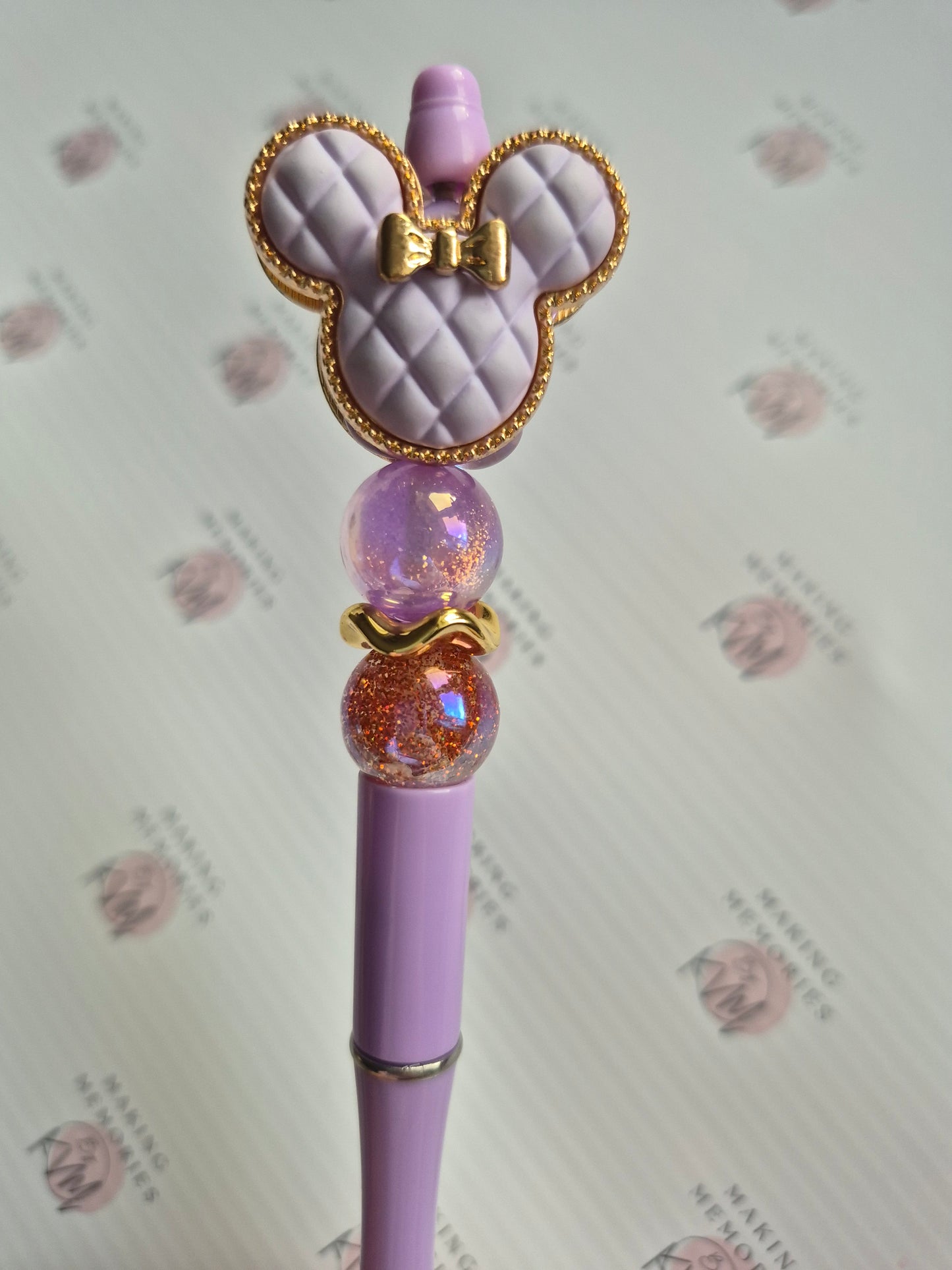 Quilted Minnie Beaded Pen