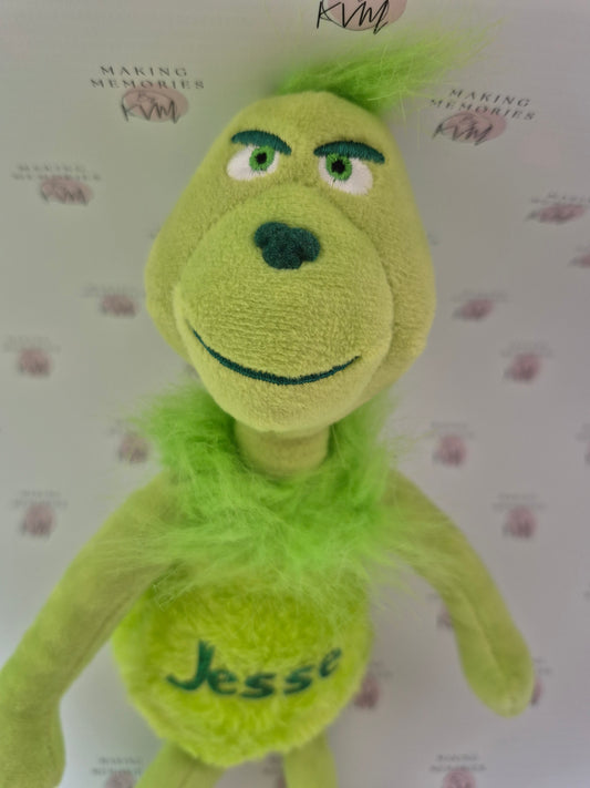 Personalised Grinch Plushie